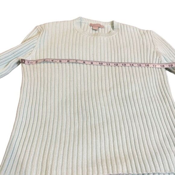 J. Crew Women's Cotton Sweater in Mint Size Medium - Picture 7 of 9